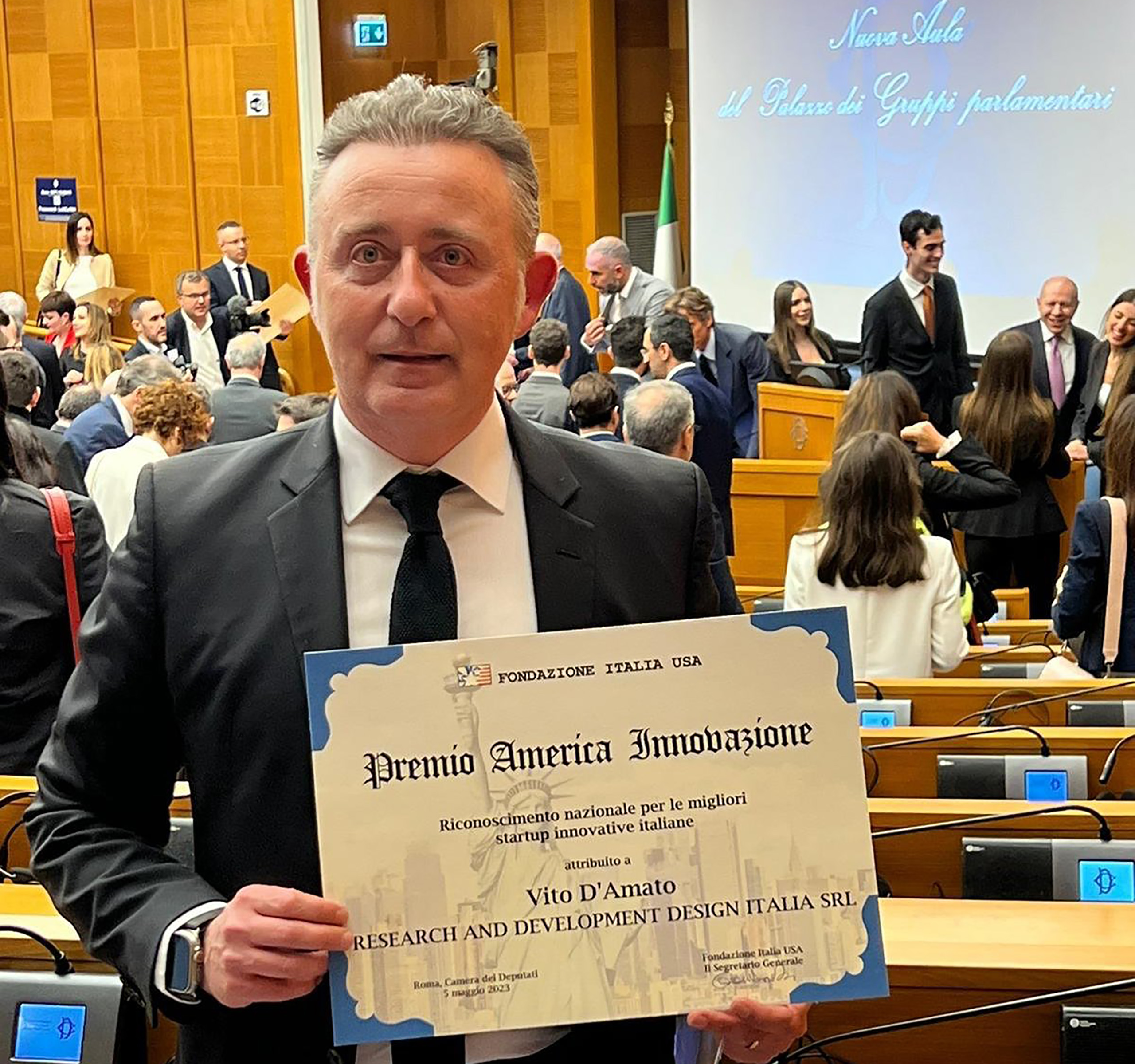 Vito d'Amato Premio innovazione RDD italia